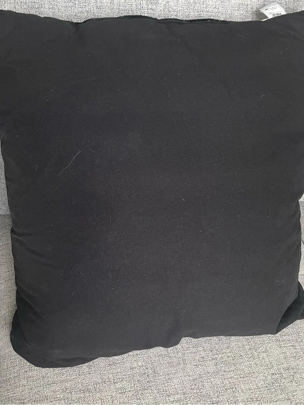 EUC Crosby St exclusively @Home Black Velvet Accent Pillow~#3 ~ 23&1/2” X 24”